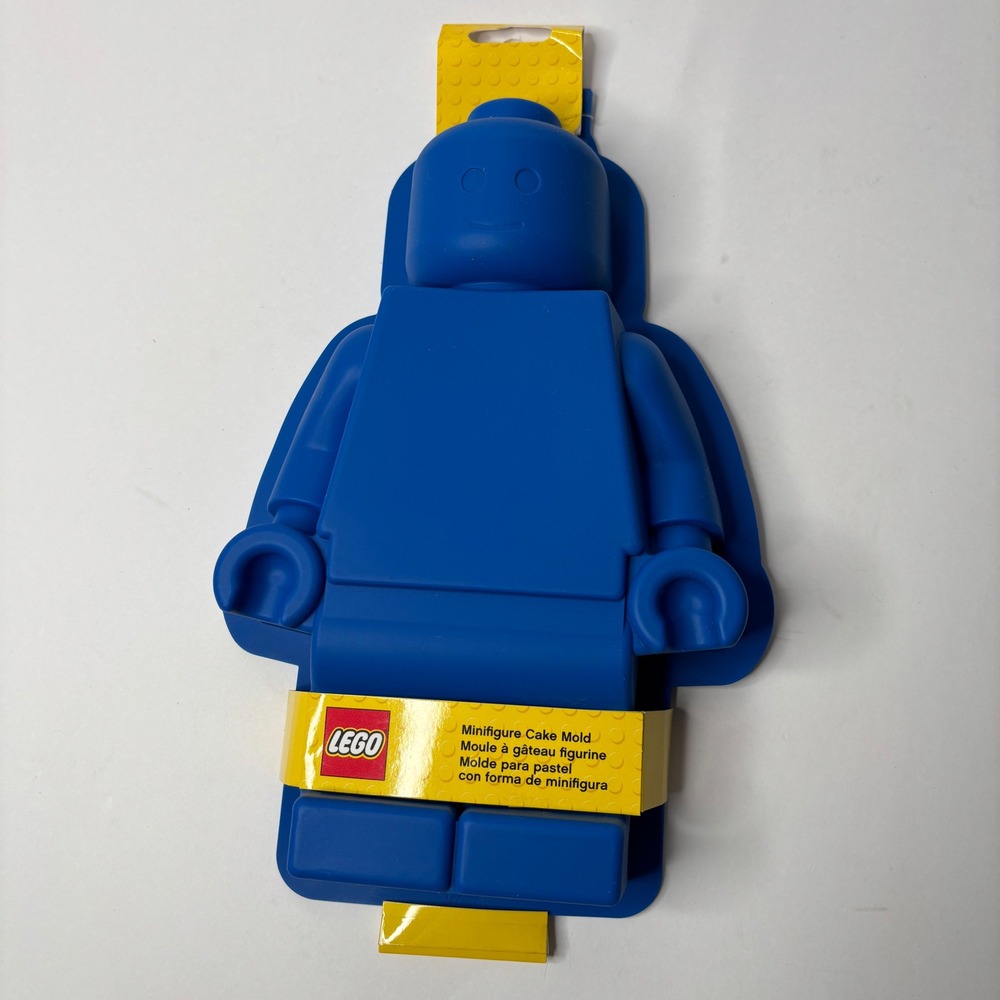 LEGO Minifigure Cake Mold Blue Silicone Bakeware NEW